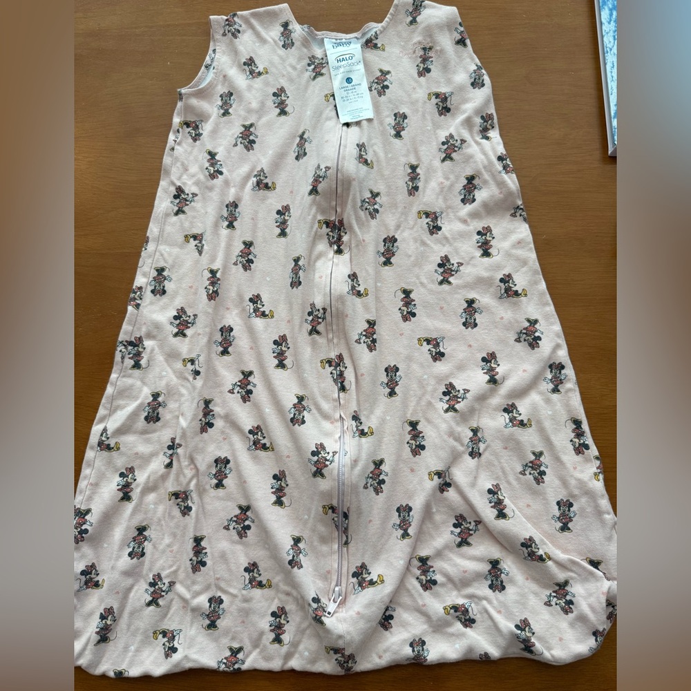 Halo Baby Pink SleepSack with Disney Characters